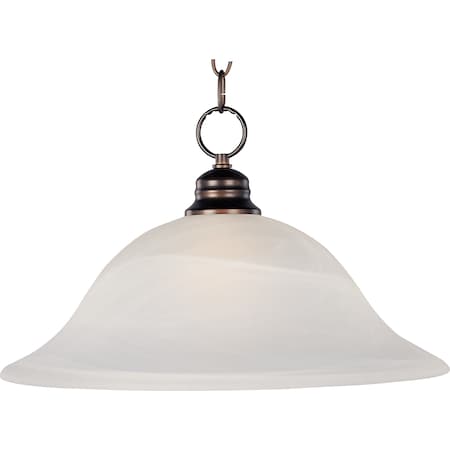 Maxim Essentials 1-Light 16" Wide Oil Rubbed Bronze Pendant Light 91076MROI